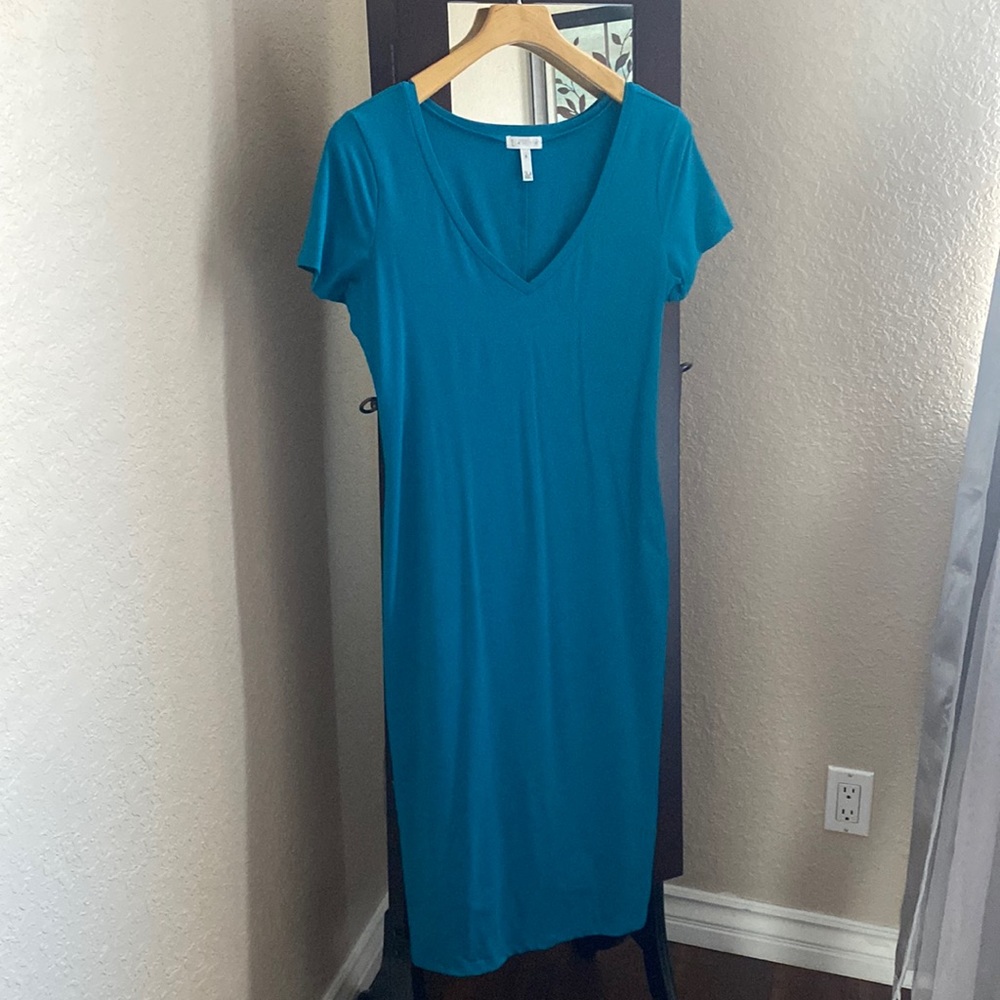 Teal stretchy dress